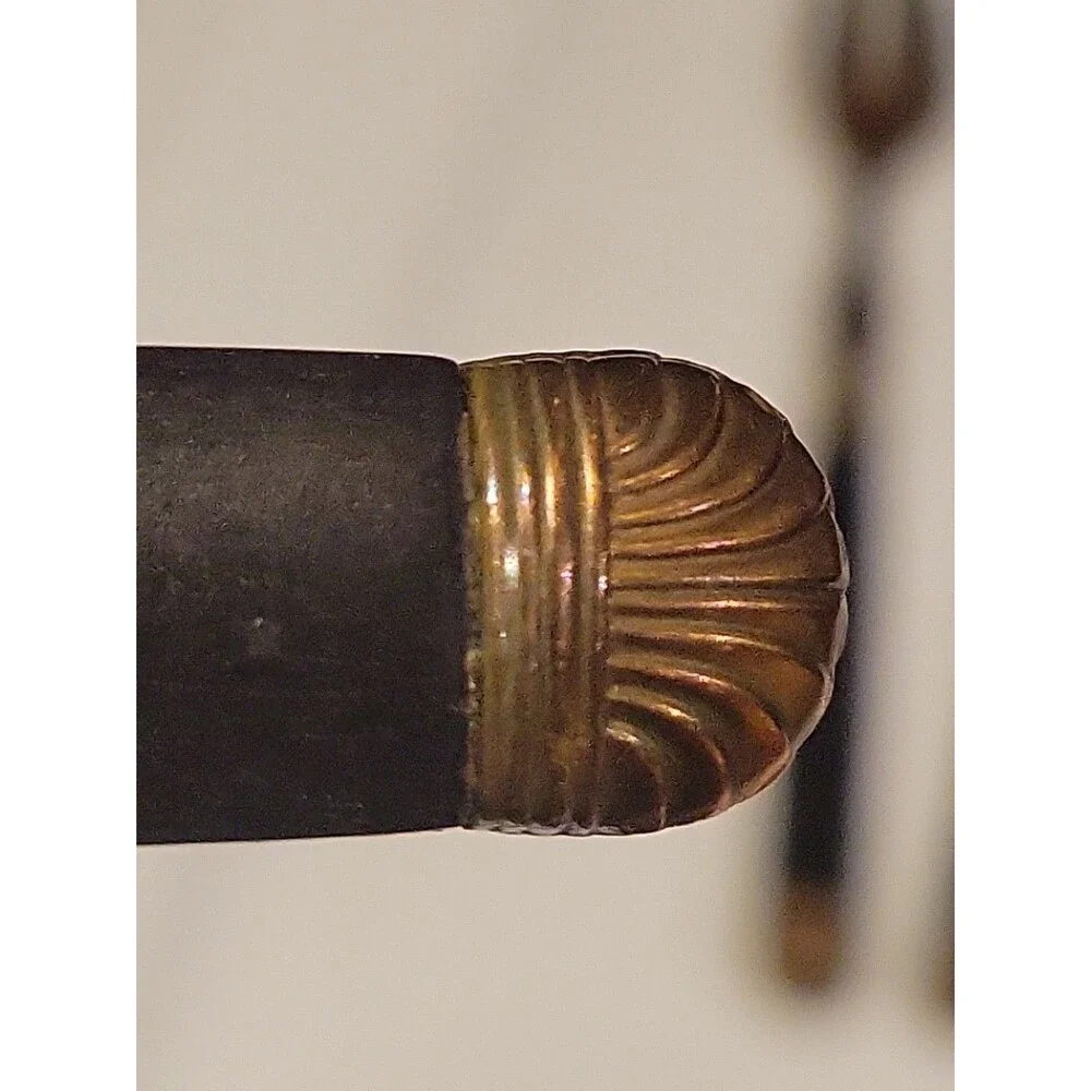 RARE Set Of 12 Antique Pie Forks Leduc Paris France Goldtone Black Victorian Lot